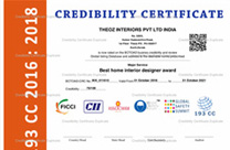 Best Home Interior Design Award Cochin 2018